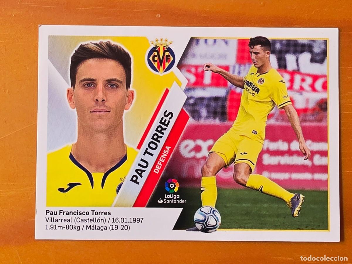 Cromos de F&uacute;tbol: 5 BIS Pau Torres, Villarreal CF, Coloca, Panini Ediciones Liga Este 2019 2020 19 20