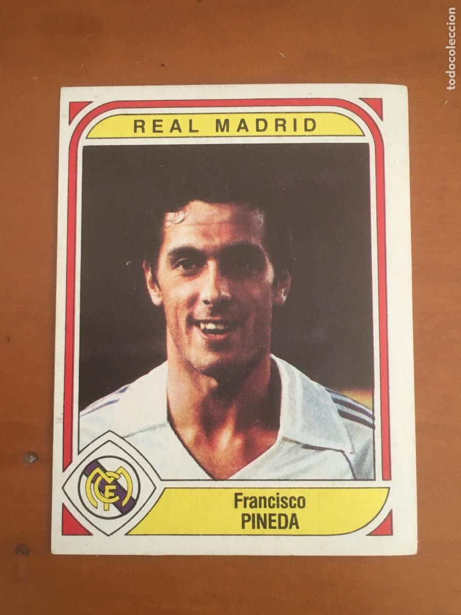 Cromos de F&uacute;tbol: pineda real madrid cromo n&ordm; 214 futbol 84 panini nunca pegado nuevo de sobre