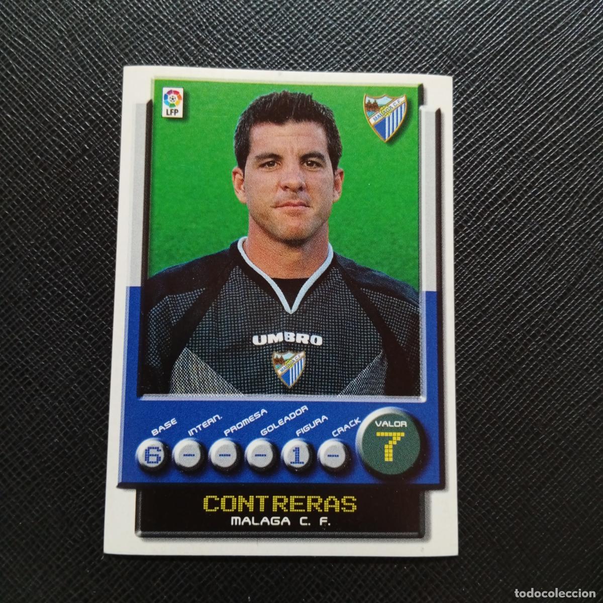 Fu&szlig;ball-Sticker: 181 CONTRERAS MALAGA PANINI 2001 2002 CROMO FUTBOL 01 02 LIGA - SIN PEGAR - A208 PG82
