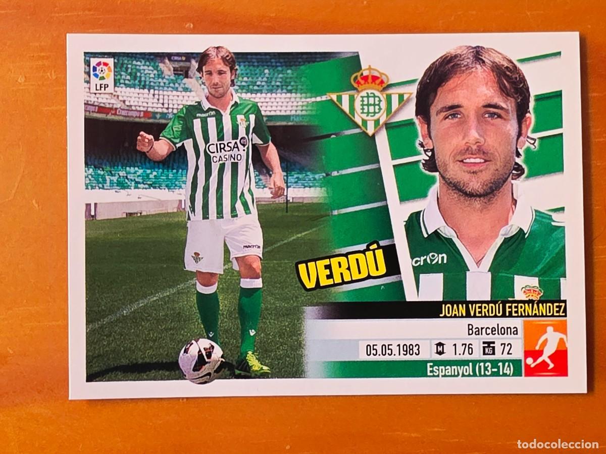 Fu&szlig;ball-Sticker: &Uacute;ltimos Fichajes 4 Joan Verd&uacute;, Real Betis, Panini Ediciones Liga Este 2013 2014 13 14