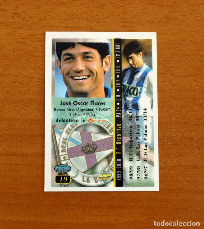 Football Stickers: Deportivo de la Coru&ntilde;a - N&ordm; 19, Turu Flores - Las Fichas de la Liga Mundicromo 2000-2001, 02-01