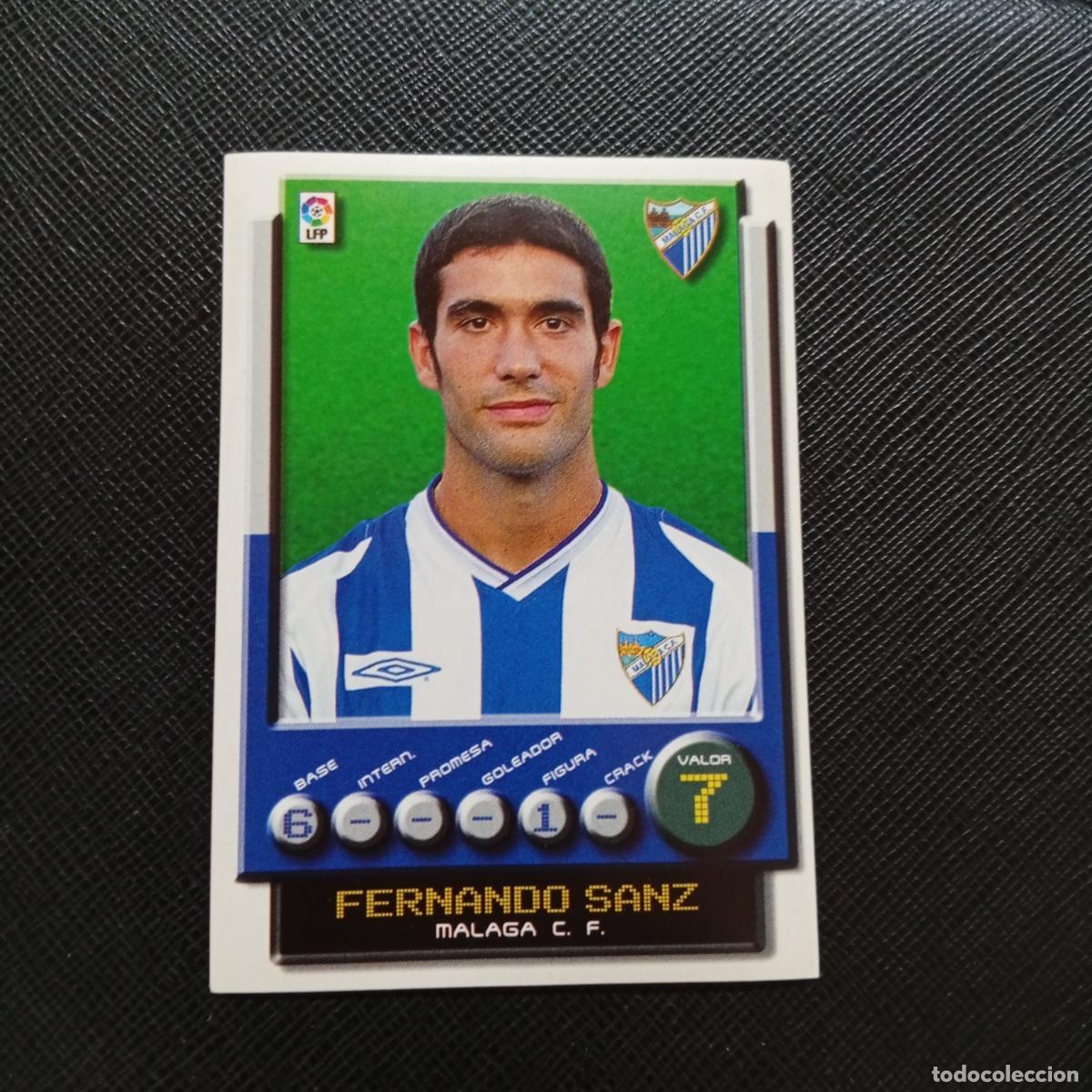 Football Stickers: 185 FERNANDO SANZ MALAGA PANINI 2001 2002 CROMO FUTBOL 01 02 LIGA - SIN PEGAR - A208 PG82