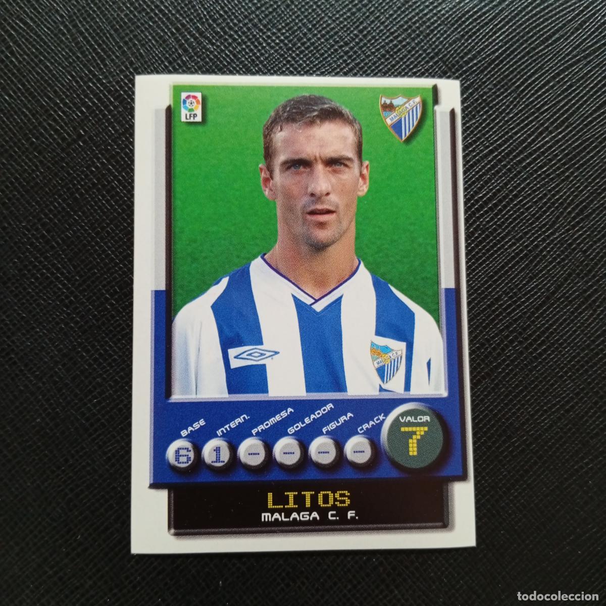 Football Stickers: 186 LITOS MALAGA PANINI 2001 2002 CROMO FUTBOL 01 02 LIGA - SIN PEGAR - A208 PG82