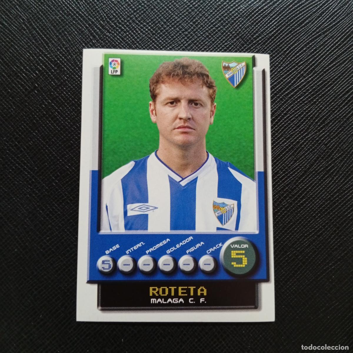 Cromos de Futebol: 187 ROTETA MALAGA PANINI 2001 2002 CROMO FUTBOL 01 02 LIGA - SIN PEGAR - A208 PG82