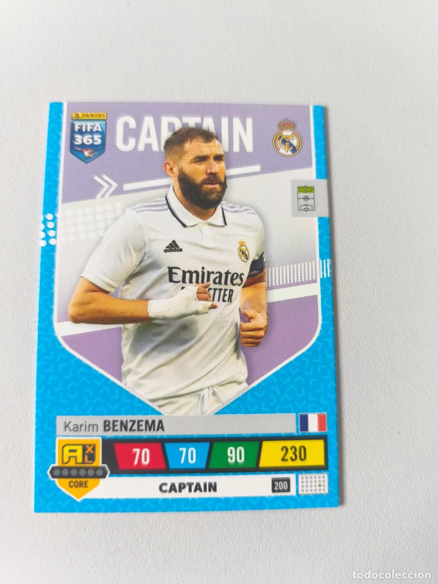 Cromos de Futebol: FIFA 365 ADRENALYN XL 2023 CAPTAIN KARIM BENZEMA 200 ALB FIFA