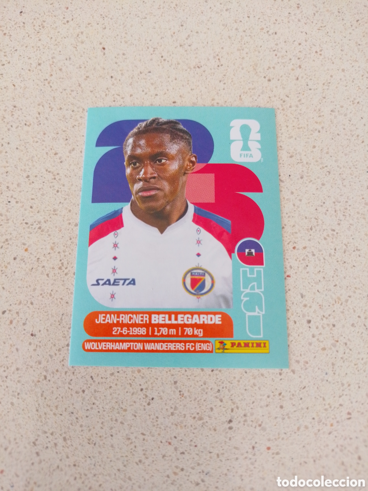 Cromos de Futebol: CROMO NUMERO 12 BELLEGARDE HAITI. MUNDIAL 2026. PANINI.