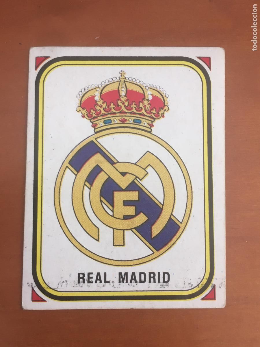 Cromos de Futebol: real madrid escudo cromo n&ordm; 199 futbol 84 panini nunca pegado