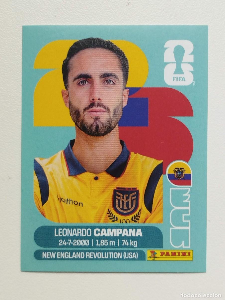 Cromos de F&uacute;tbol: CROMO STICKER WORLD CUP 2026 MUNDIAL 26 PANINI ECUADOR ECU15 ECU 15 LEONARDO CAMPANA