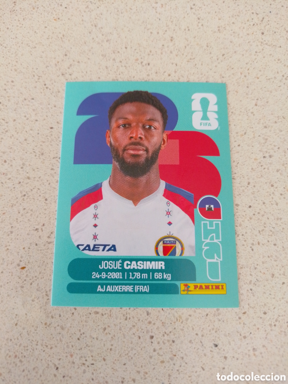 Football Stickers: CROMO NUMERO 16 CASIMIR HAITI. MUNDIAL 2026. PANINI.