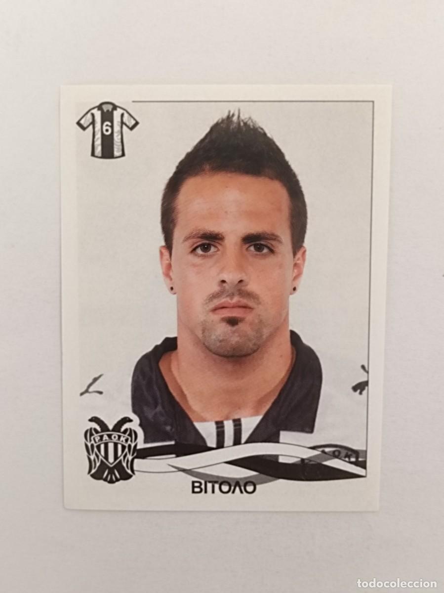 Football Stickers: #281 VITOLO (PAOK) SUPERLIGA GRECIA 09/10 PANINI