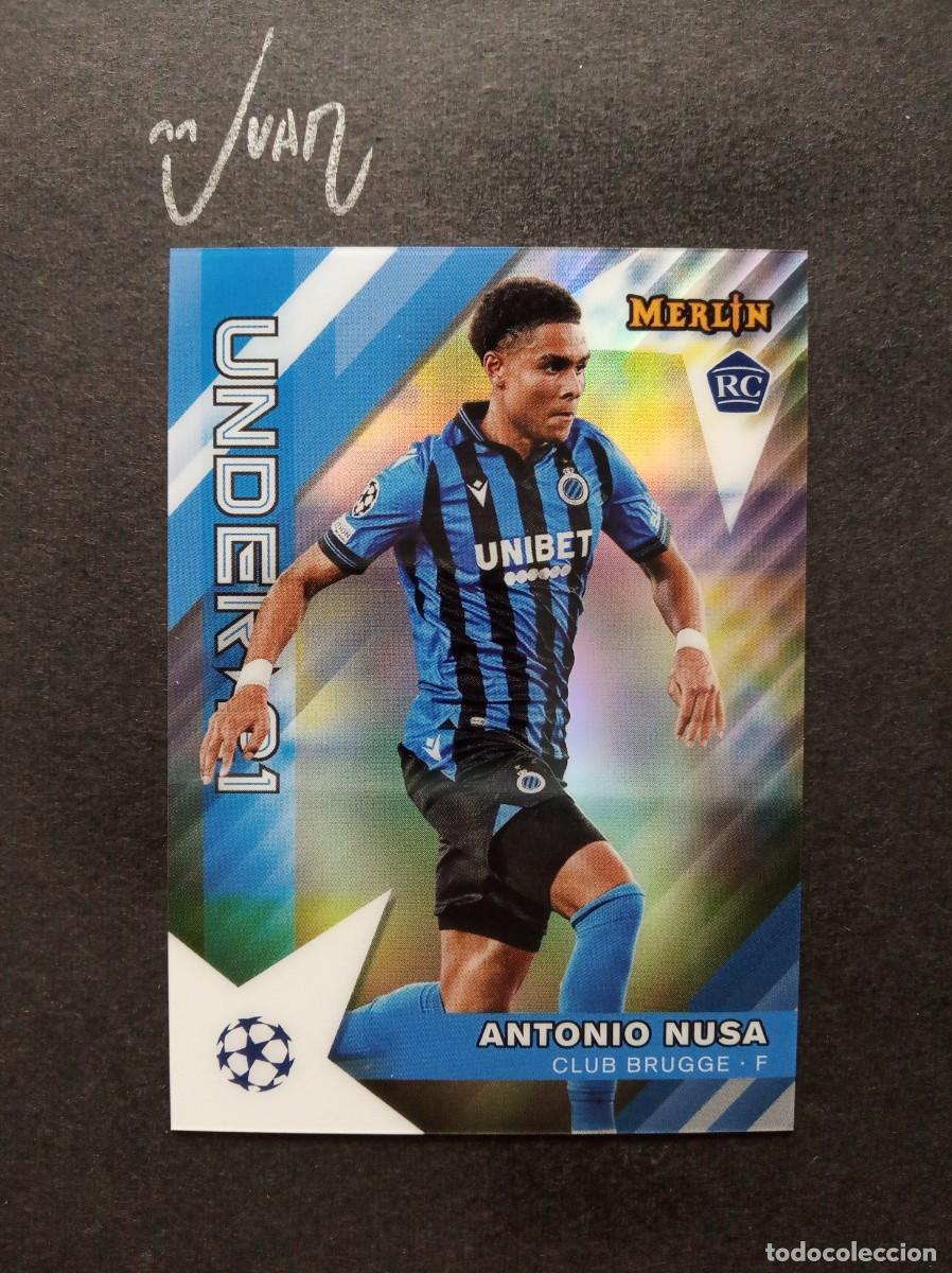Cromos de f&uacute;tbol: UNDER 21 17 ROOKIE ANTONIO NUSA CLUB BRUGGE NORUEGA ⚽ TOPPS &reg; MERLIN CHROME CHAMPIONS 2022 2023 23