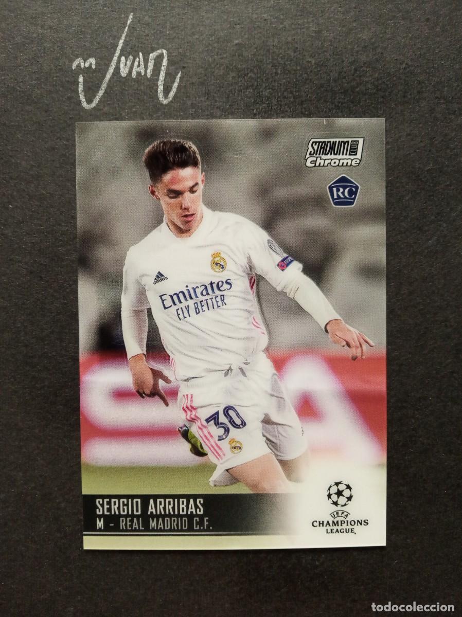 Cromos de F&uacute;tbol: N&ordm; 85 ROOKIE SERGIO ARRIBAS REAL MADRID ALMERIA 25 26 ⚽ TOPPS &reg; CHROME STADIUM CLUB 2020 2021 20 21