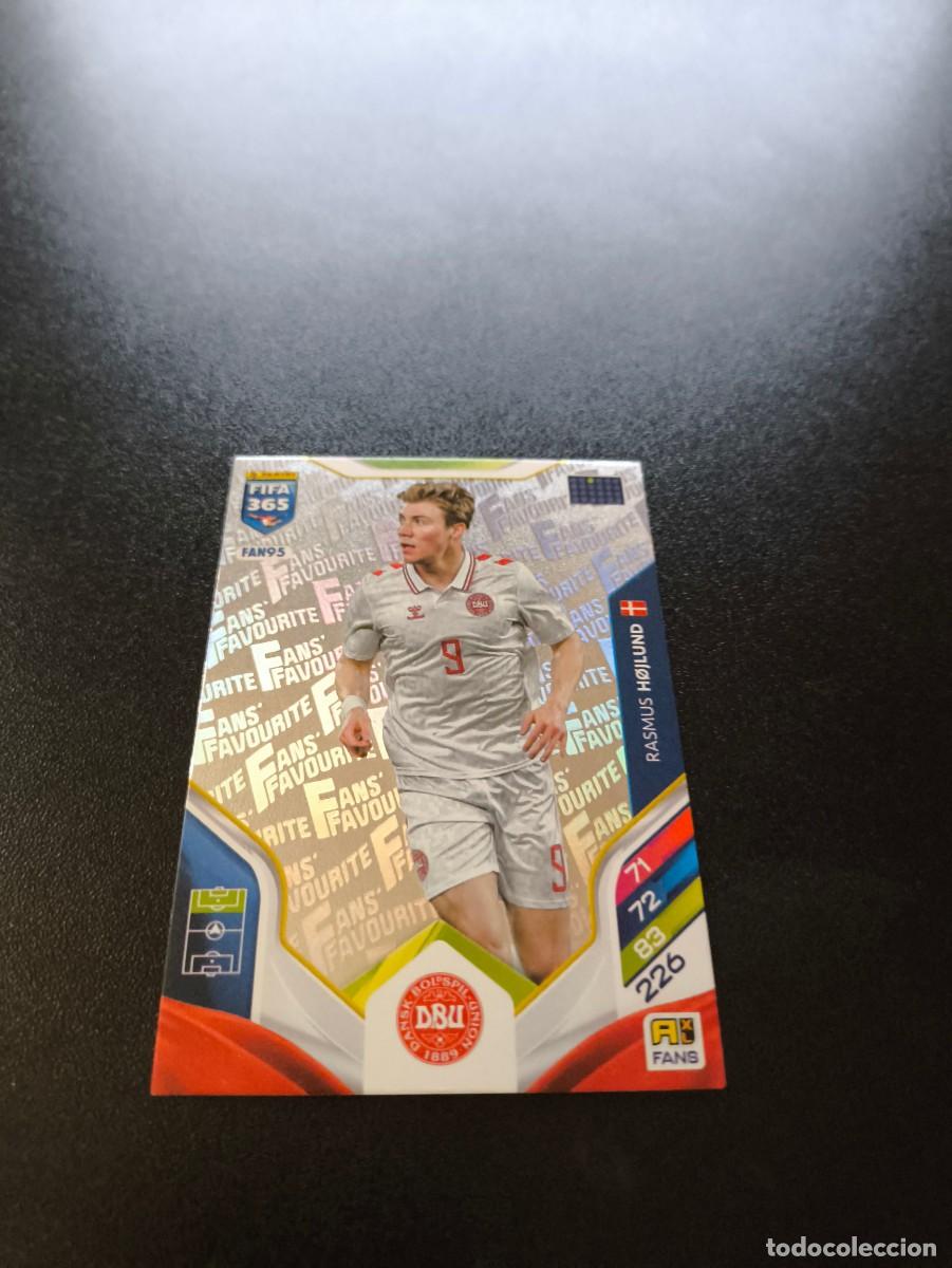 Football Stickers: FAN95 Rasmus H&oslash;jlund PLATA DINAMARCA FANS FAVOURITE PANINI ADRENALYN FIFA 365 2025 2026 LIGA