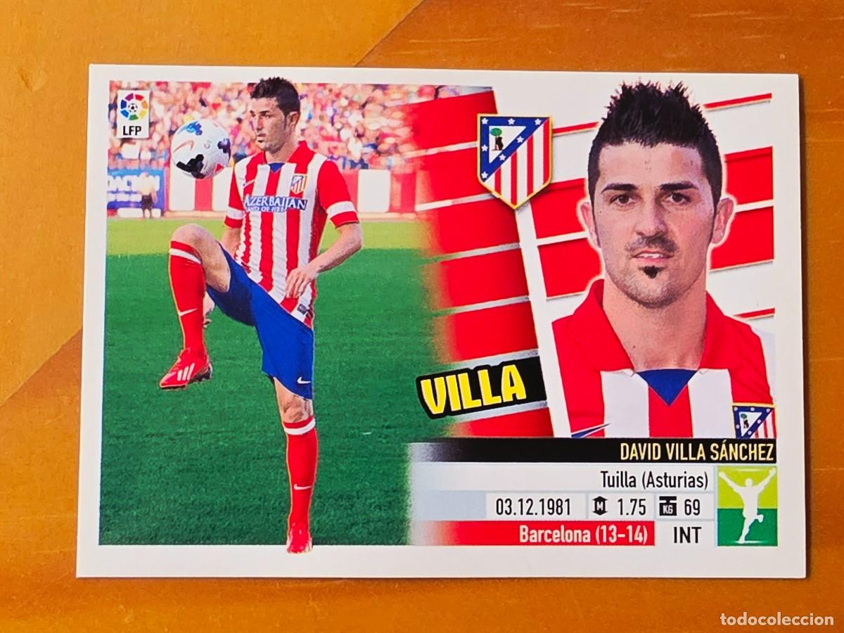 Football Stickers: &Uacute;ltimos Fichajes 23 David Villa, Atl&eacute;tico de Madrid, Panini Ediciones Liga Este 2013 2014 13 14
