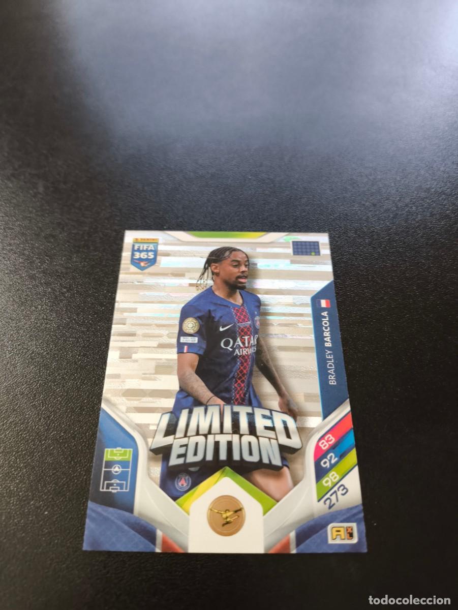 Cromos de F&uacute;tbol: LE-BB Bradley Barcola PSG PARIS LIMITED EDITION PANINI ADRENALYN FIFA 365 2025 2026 LIGA