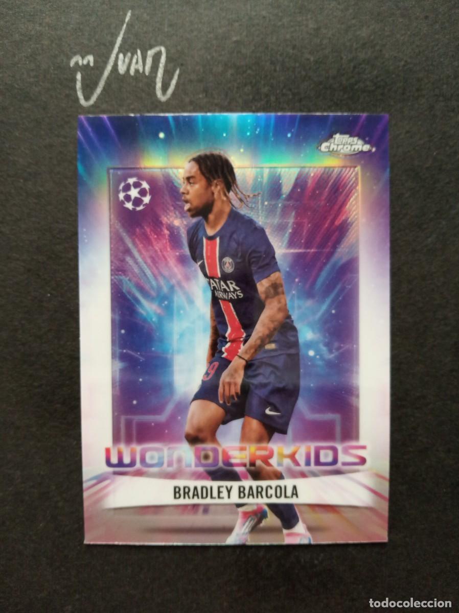 Cromos de F&uacute;tbol: 9 WONDERKIDS BARCOLA PARIS SAINT-GERMAIN FRANCIA MUNDIAL 2026 ⚽ TOPPS &reg; CHROME 2024 2025 24 25 NUEVO
