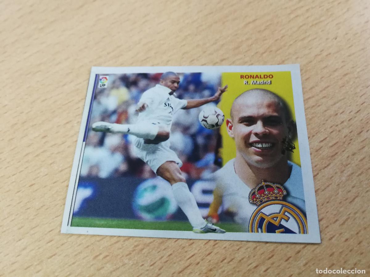 Cromos de F&uacute;tbol: Ronaldo Nazario 2002 2003 &Uacute;ltimo Fichaje 31 Real Madrid. despegado. Liga Este 02-03.