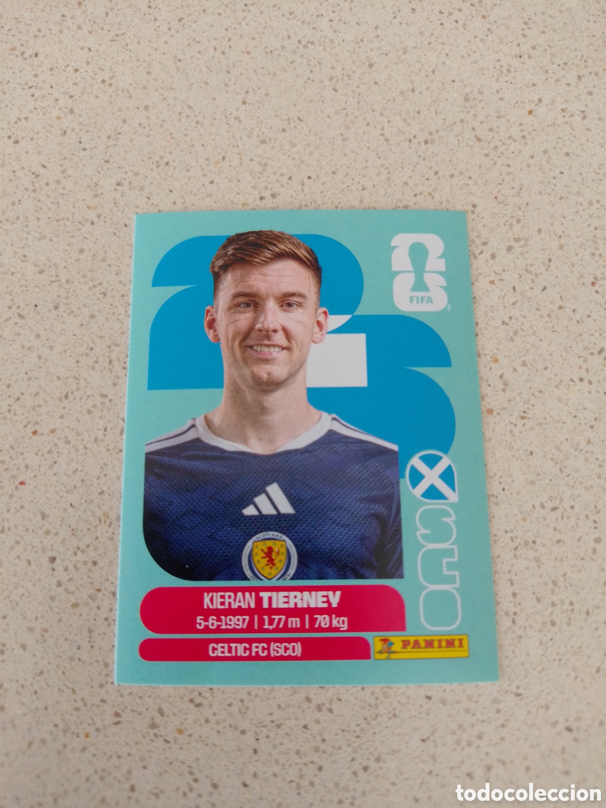 Football Stickers: CROMO NUMERO 4 TIERNEY ESCOCIA. MUNDIAL 2026. PANINI.