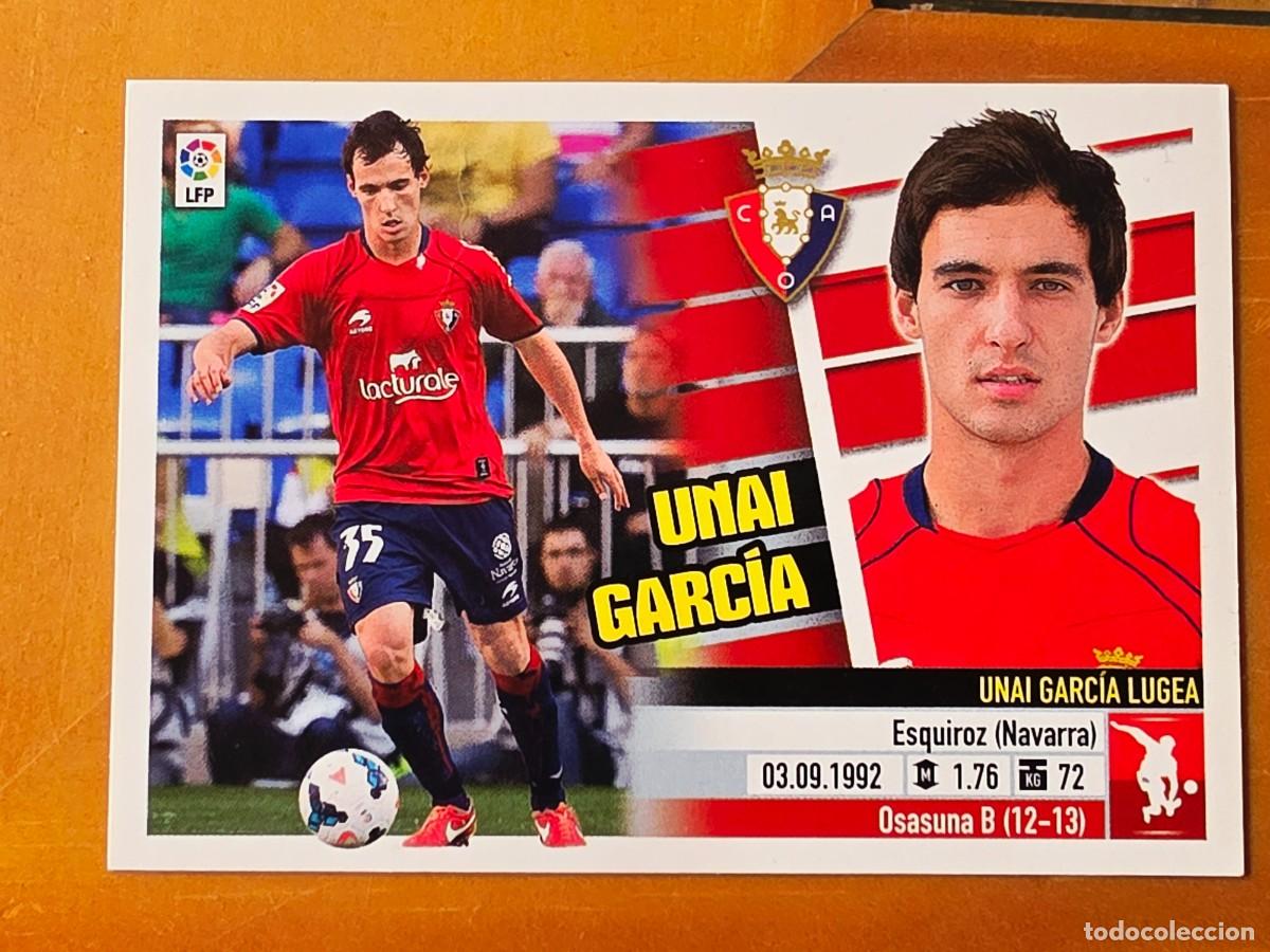Cromos de F&uacute;tbol: 7 C BIS Unai Garc&iacute;a, CA Osasuna, Coloca, Panini Ediciones Liga Este 2013 2014 13 14
