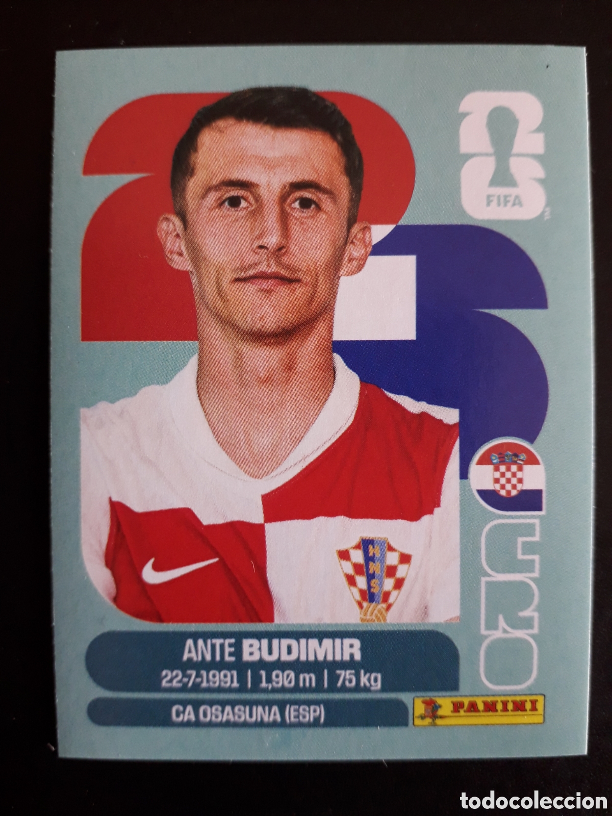 Cromos de F&uacute;tbol: BUDIMIR CROACIA CRO 18 MUNDIAL F&Uacute;TBOL 2026 FIFA WORLD CUP PANINI SIN PEGAR PEDIDO M&Iacute;NIMO 3&euro;.