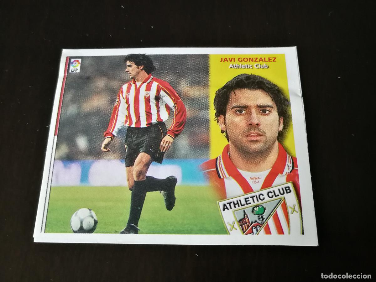 Cromos de F&uacute;tbol: Javi Gonz&aacute;lez Coloca At de Bilbao. despegado/recortado. Liga Este 02-03.