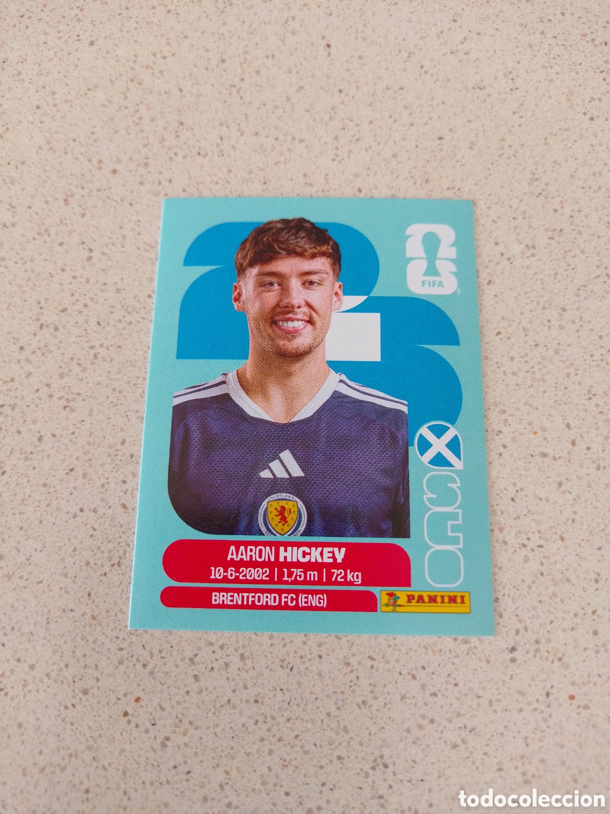 Figurine di Calcio: CROMO NUMERO 5 HICKEY ESCOCIA. MUNDIAL 2026. PANINI.