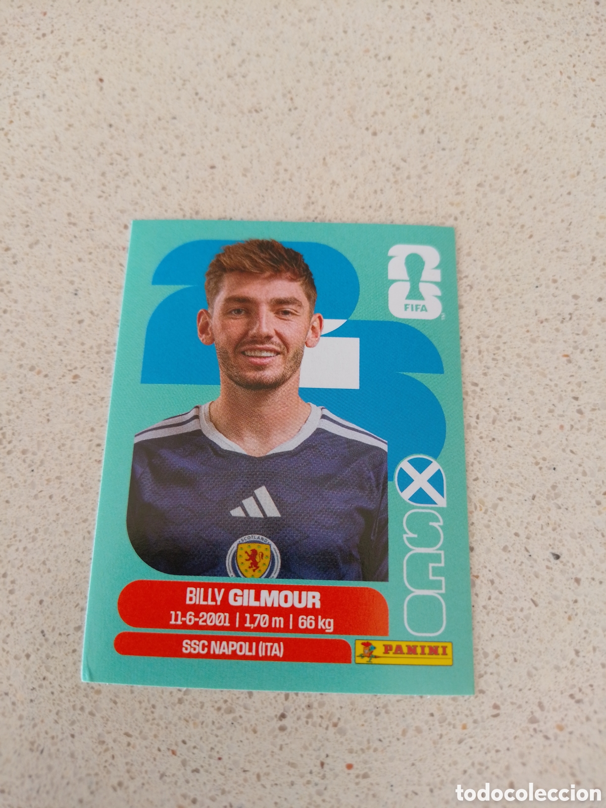 Cromos de F&uacute;tbol: CROMO NUMERO 12 GILMOUR ESCOCIA. MUNDIAL 2026. PANINI.