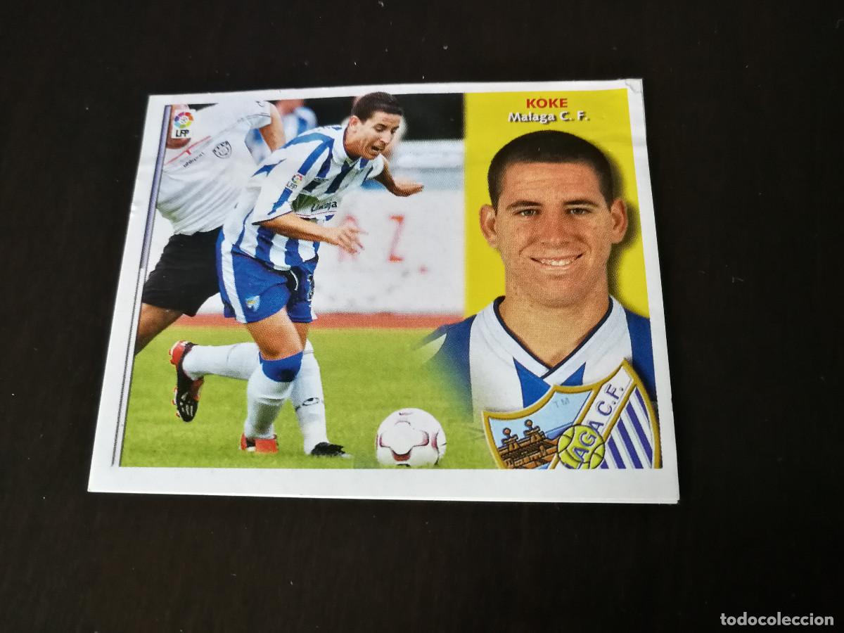 Cromos de F&uacute;tbol: Koke M&aacute;lga CF Ultimo Fichaje n&ordm; 6 Bis. despegado/recortado. Liga Este 02-03.