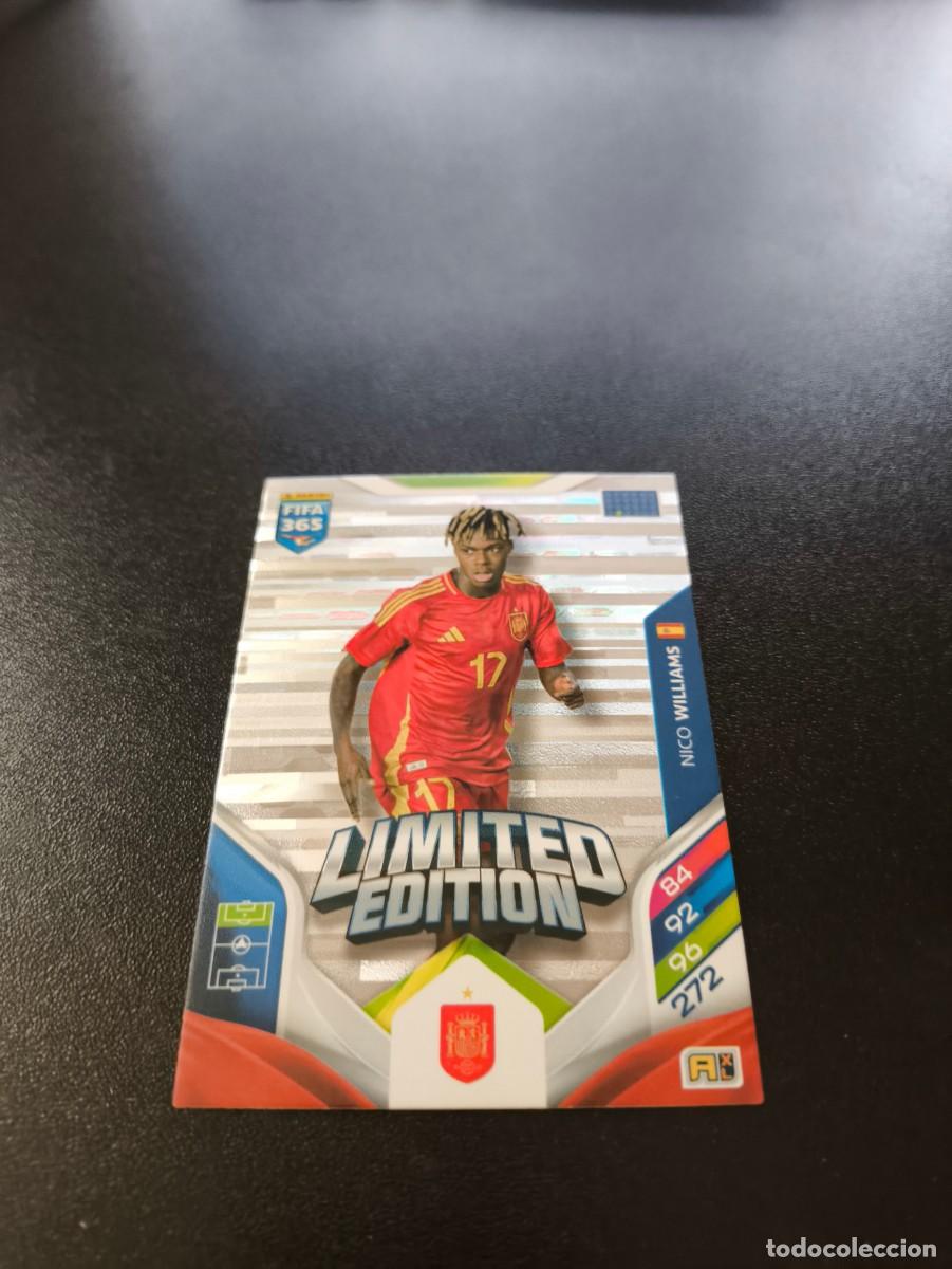 Cromos de F&uacute;tbol: LE-NW Nico Williams ESPA&Ntilde;A BILBAO LIMITED EDITION PANINI ADRENALYN FIFA 365 2025 2026 NO LIGA