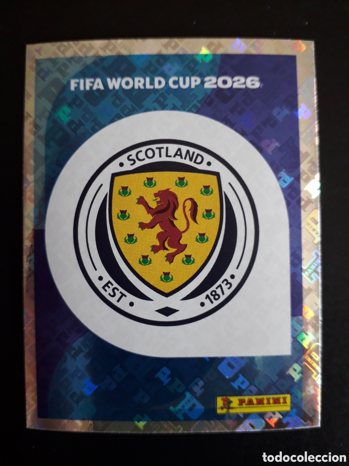Cromos de F&uacute;tbol: ESCUDO ESCOCIA SCO 1 MUNDIAL F&Uacute;TBOL 2026 FIFA WORLD CUP PANINI SIN PEGAR PEDIDO M&Iacute;NIMO 3&euro;