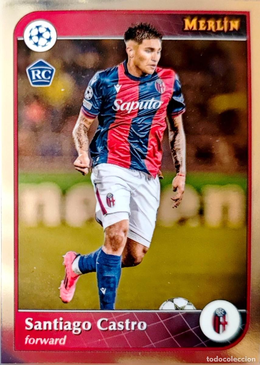 Cromos de F&uacute;tbol: 159 Santiago Castro - Bologna FC 1909 - Topps Chrome MERLIN 2024 2025 24 25
