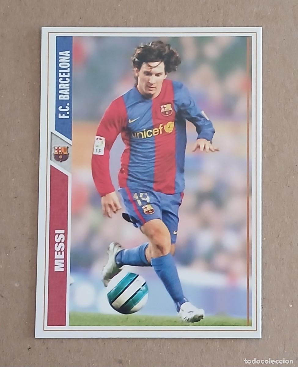Cromos de F&uacute;tbol: CROMO n&ordm; 47 LIONEL MESSI BARCELONA MUNDICROMO 2007-2008. Nuevo de sobre.