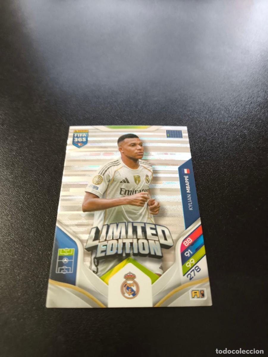 Cromos de F&uacute;tbol: LE-KM Kylian Mbapp&eacute; REAL MADRID LIMITED EDITION PANINI ADRENALYN FIFA 365 2025 2026 NO LIGA ESTE