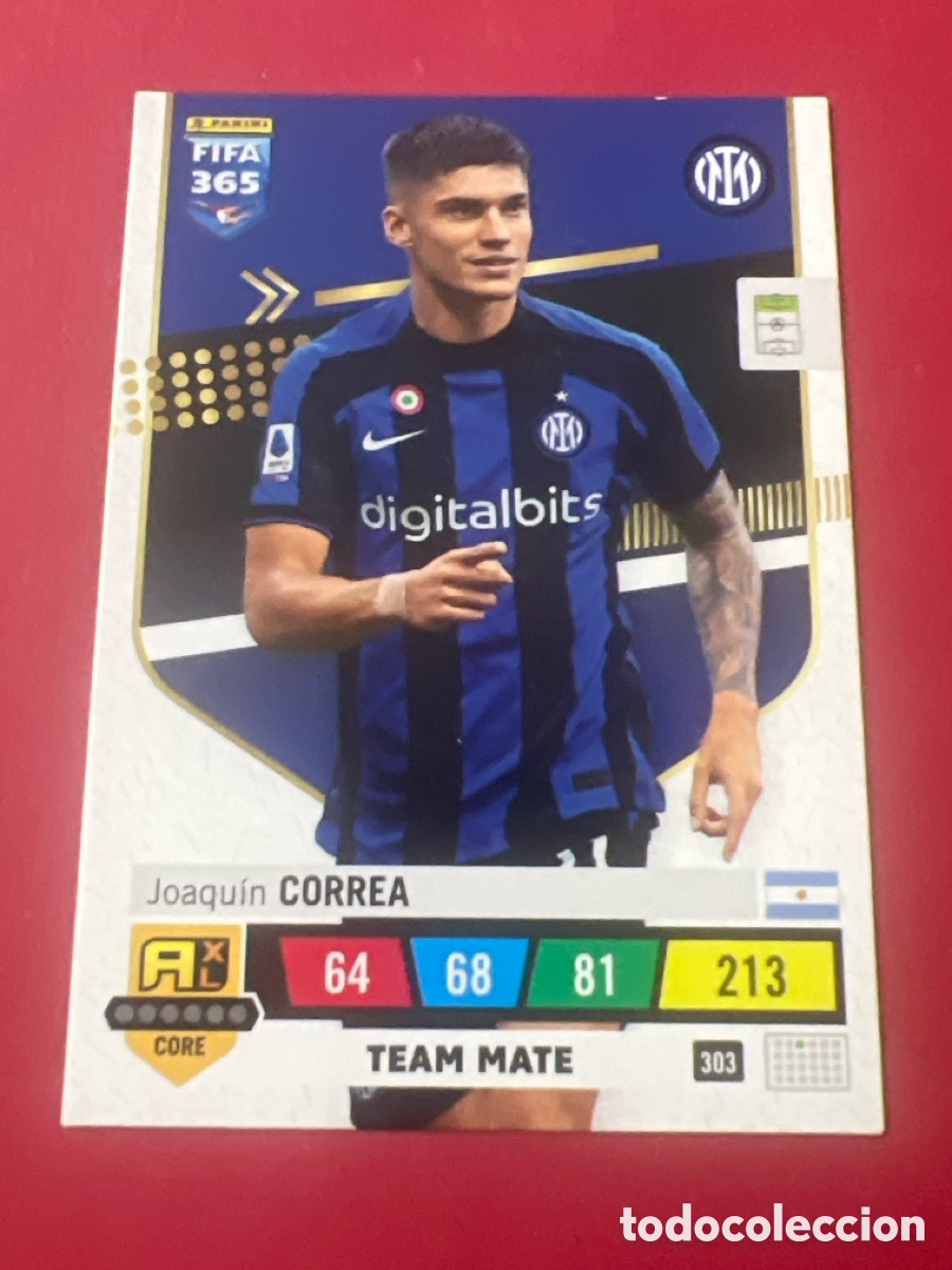 Cromos de F&uacute;tbol: C1189. 303 CORREA INTER MILAN ADRENALYN FIFA 365 CROMO 22 23 FUTBOL 2022 2023