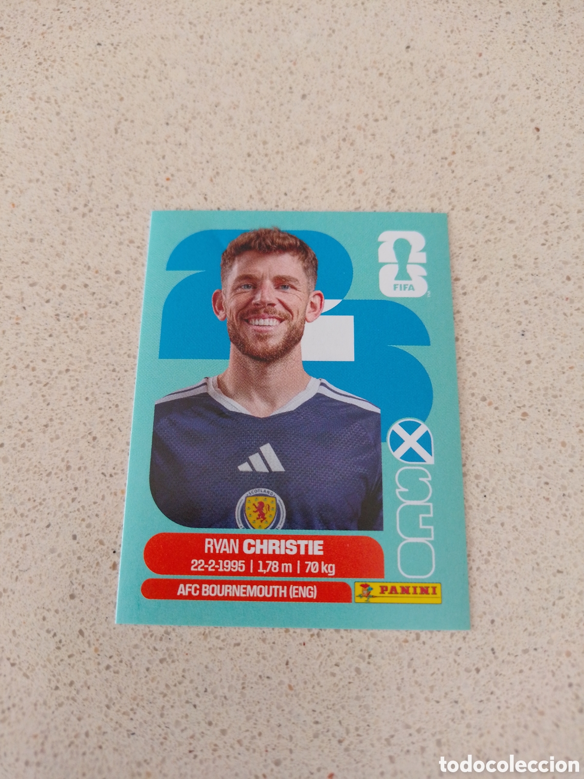 Cromos de F&uacute;tbol: CROMO NUMERO 15 CHRISTIE ESCOCIA. MUNDIAL 2026. PANINI.