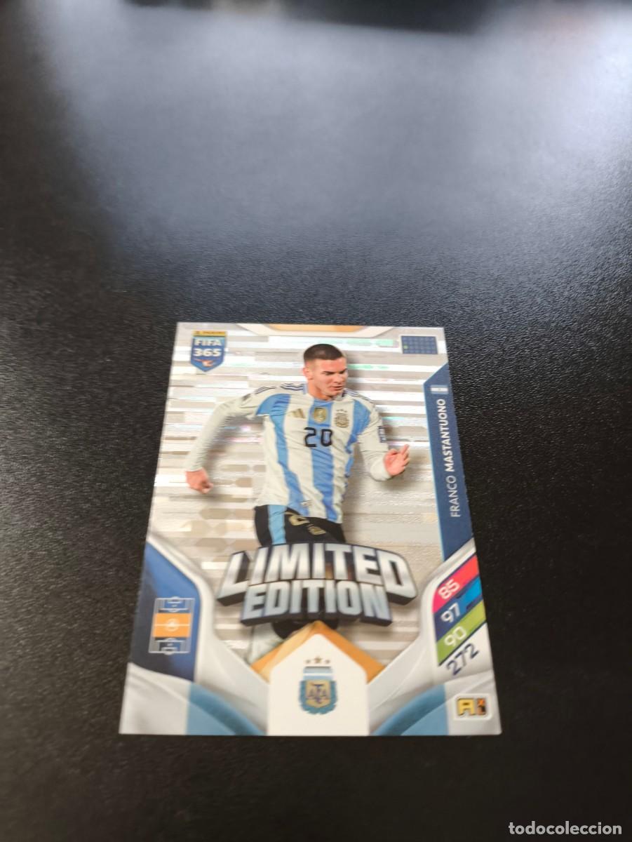 Football Stickers: LE-FMA Franco Mastantuono ARGENTINA LIMITED EDITION PANINI ADRENALYN FIFA 365 2025 2026 N LIGA ESTE