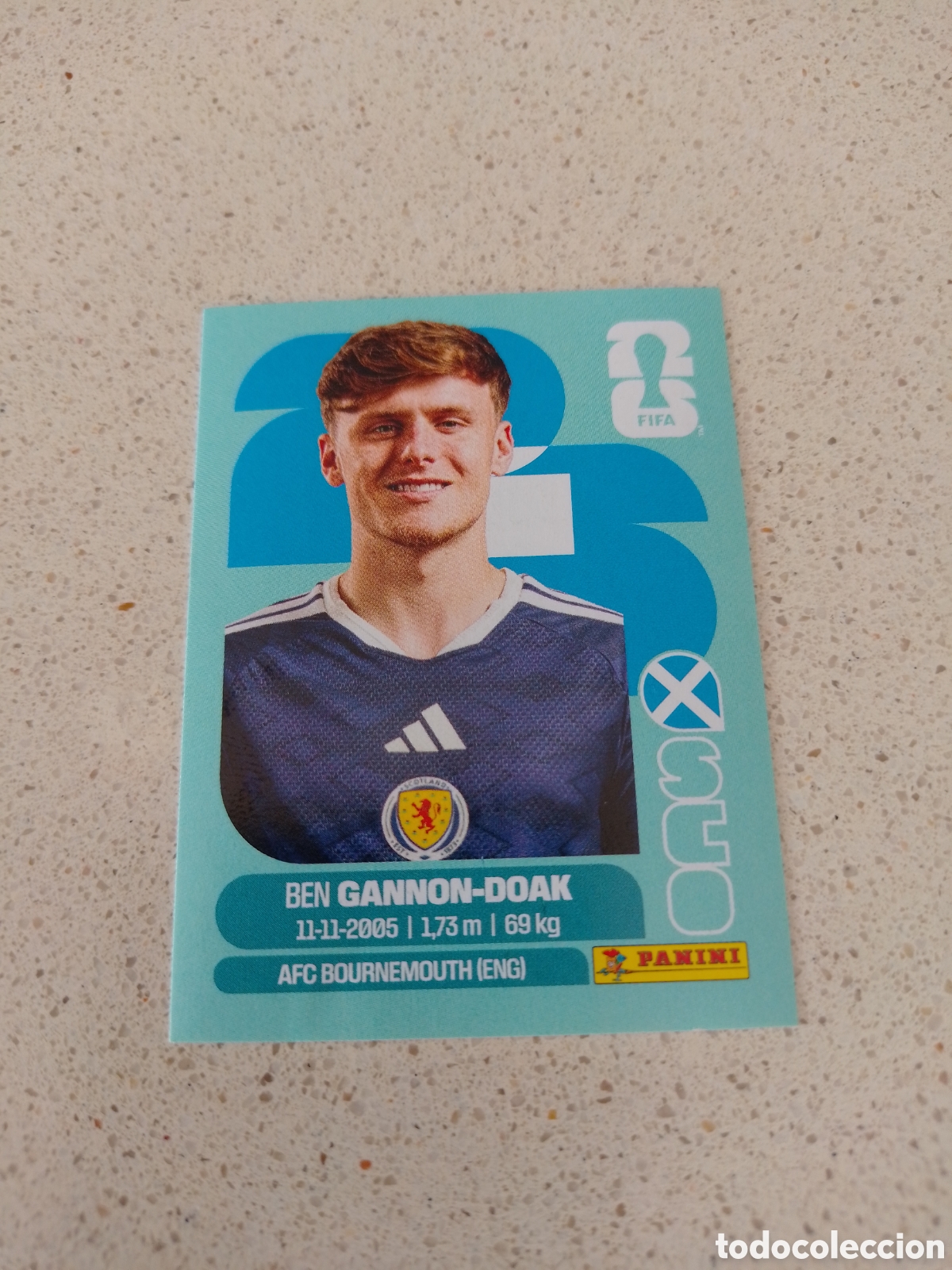 Football Stickers: CROMO NUMERO 20 GANNON-DOAK ESCOCIA. MUNDIAL 2026. PANINI.
