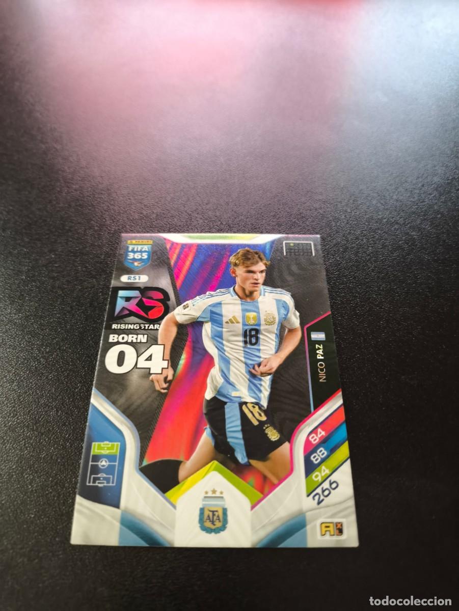 Cromos de F&uacute;tbol: RS1 NICO PAZ ARGENTINA RISING STAR PANINI ADRENALYN FIFA 365 2025 2026 N LIGA ESTE
