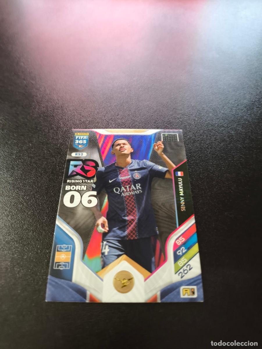 Cromos de F&uacute;tbol: RS2 Senny Mayulu PSG PARIS SAINT GERMAIN RISING STAR PANINI ADRENALYN FIFA 365 2025 2026 N LIGA ESTE