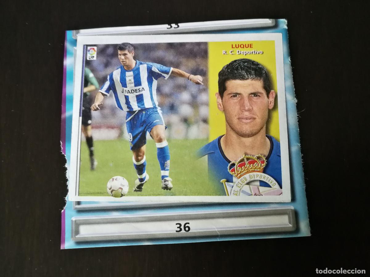 Cartes &agrave; collectionner de Football: Luque RCD La Coru&ntilde;a Ultimo Fichaje n&ordm; 36. despegado/recortado. Liga Este 02-03.