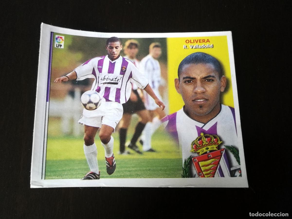 Cromos de F&uacute;tbol: Olivera Real Valladolid Ultimo Fichaje n&ordm; 33. despegado/recortado. Liga Este 02-03.
