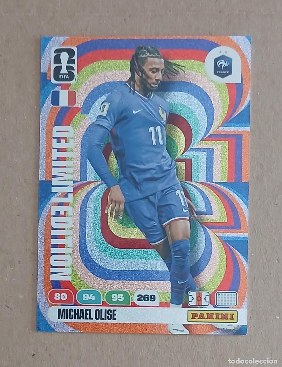 Fu&szlig;ball-Sticker: CROMO MICHAEL OLISE FRANCIA LIMITED EDITION ADRENALYN XL FIFA WORLD CUP 2026. Nuevo de sobre.