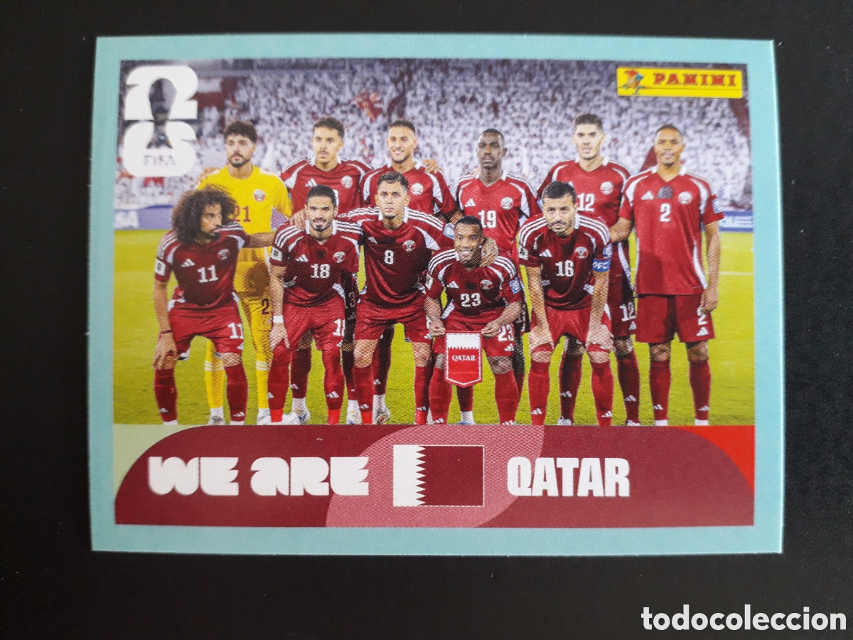 Cromos de Futebol: EQUIPO QATAR QAT 13 MUNDIAL F&Uacute;TBOL 2026 FIFA WORLD CUP PANINI SIN PEGAR PEDIDO M&Iacute;NIMO 3&euro;