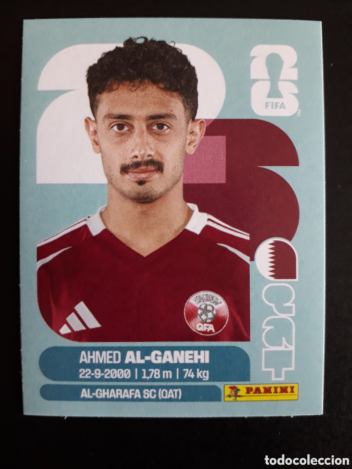 Cromos de Futebol: AL GANEHI QATAR QAT 19 MUNDIAL F&Uacute;TBOL 2026 FIFA WORLD CUP PANINI SIN PEGAR PEDIDO M&Iacute;NIMO 3&euro;