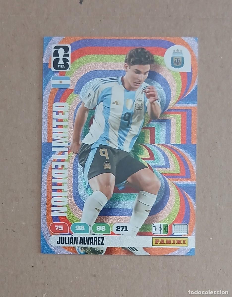 Cromos de F&uacute;tbol: CROMO JULI&Aacute;N &Aacute;LVAREZ ARGENTINA LIMITED EDITION ADRENALYN XL FIFA WORLD CUP 2026. Nuevo de sobre.