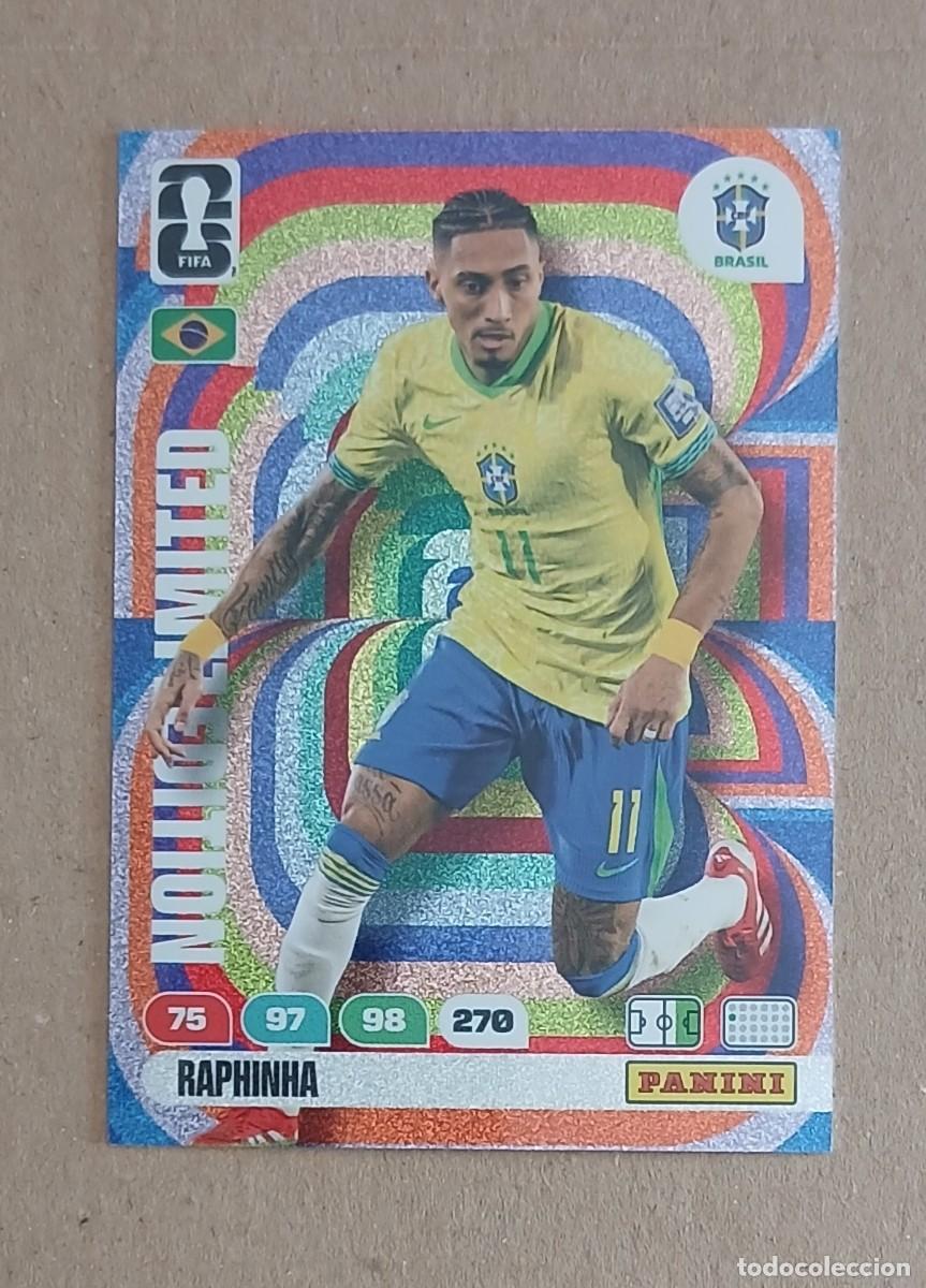 Cromos de F&uacute;tbol: CROMO RAPHINHA BRASIL LIMITED EDITION ADRENALYN XL FIFA WORLD CUP 2026. Nuevo de sobre.