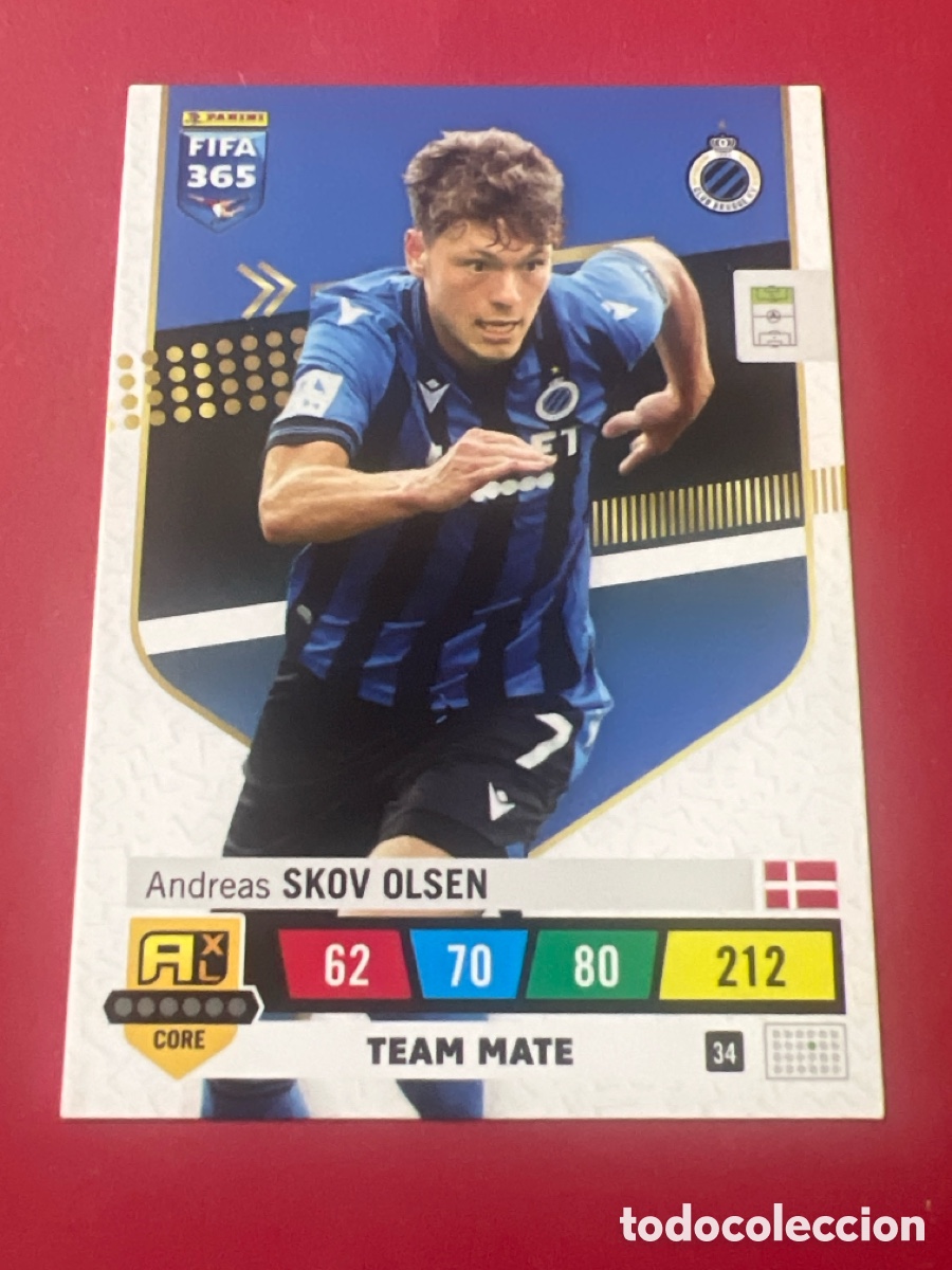 Cromos de F&uacute;tbol: C1214. SKOV OLSEN 34 BRUJAS ADRENALYN A 365 FIFA 2023 PANINI A365 PERFECTO ESTADO CROMO FUTBOL