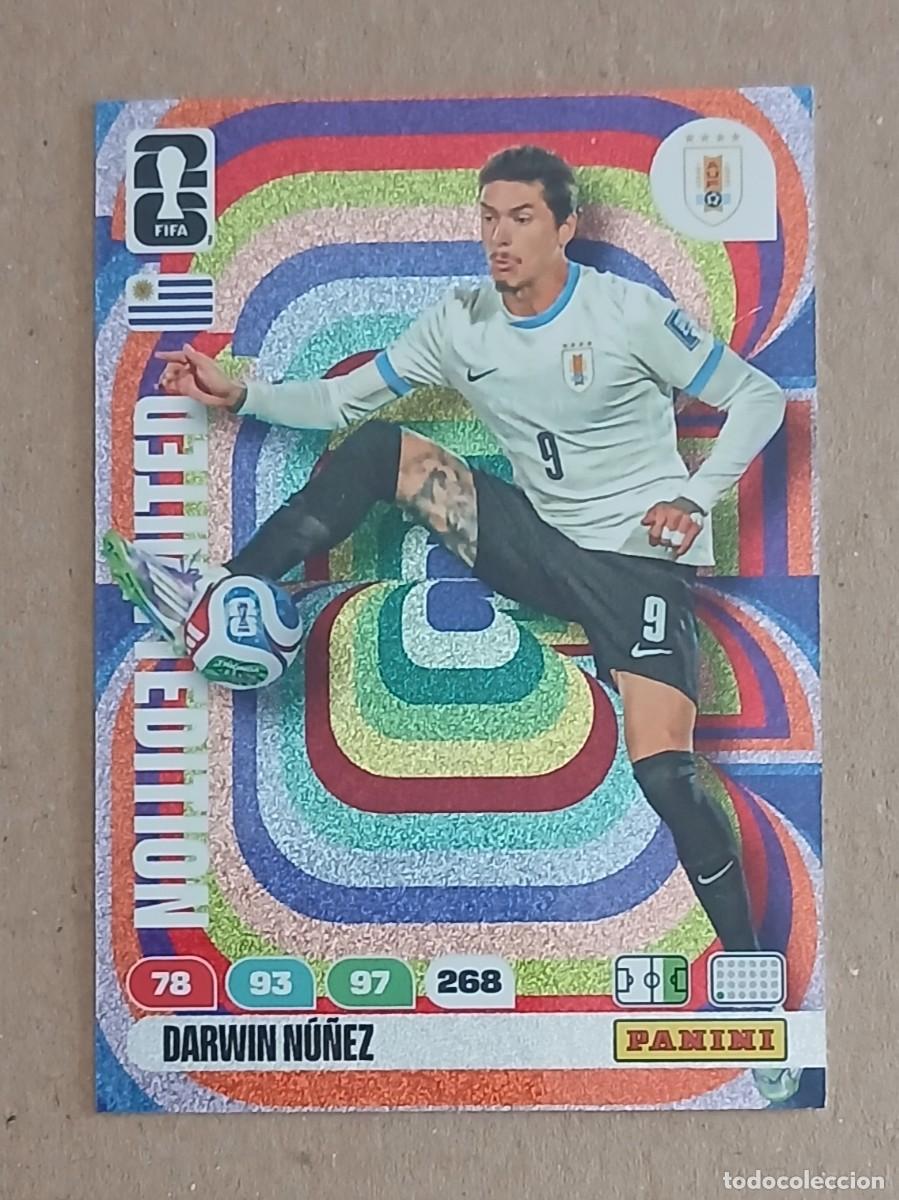 Cromos de F&uacute;tbol: CROMO DARWIN N&Uacute;&Ntilde;EZ URUGUAY LIMITED EDITION ADRENALYN XL FIFA WORLD CUP 2026. Nuevo de sobre.