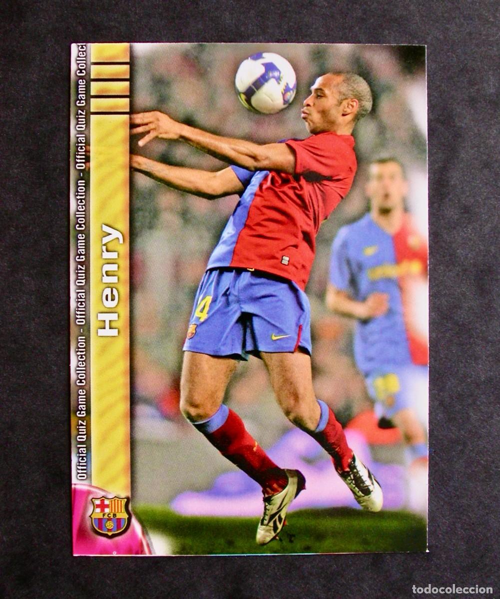 Cromos de Futebol: 19 THIERRY HENRY / F.C. BARCELONA / QUIZ GAME COLLECTION 2009 2010 09 10 / MUNDICROMO