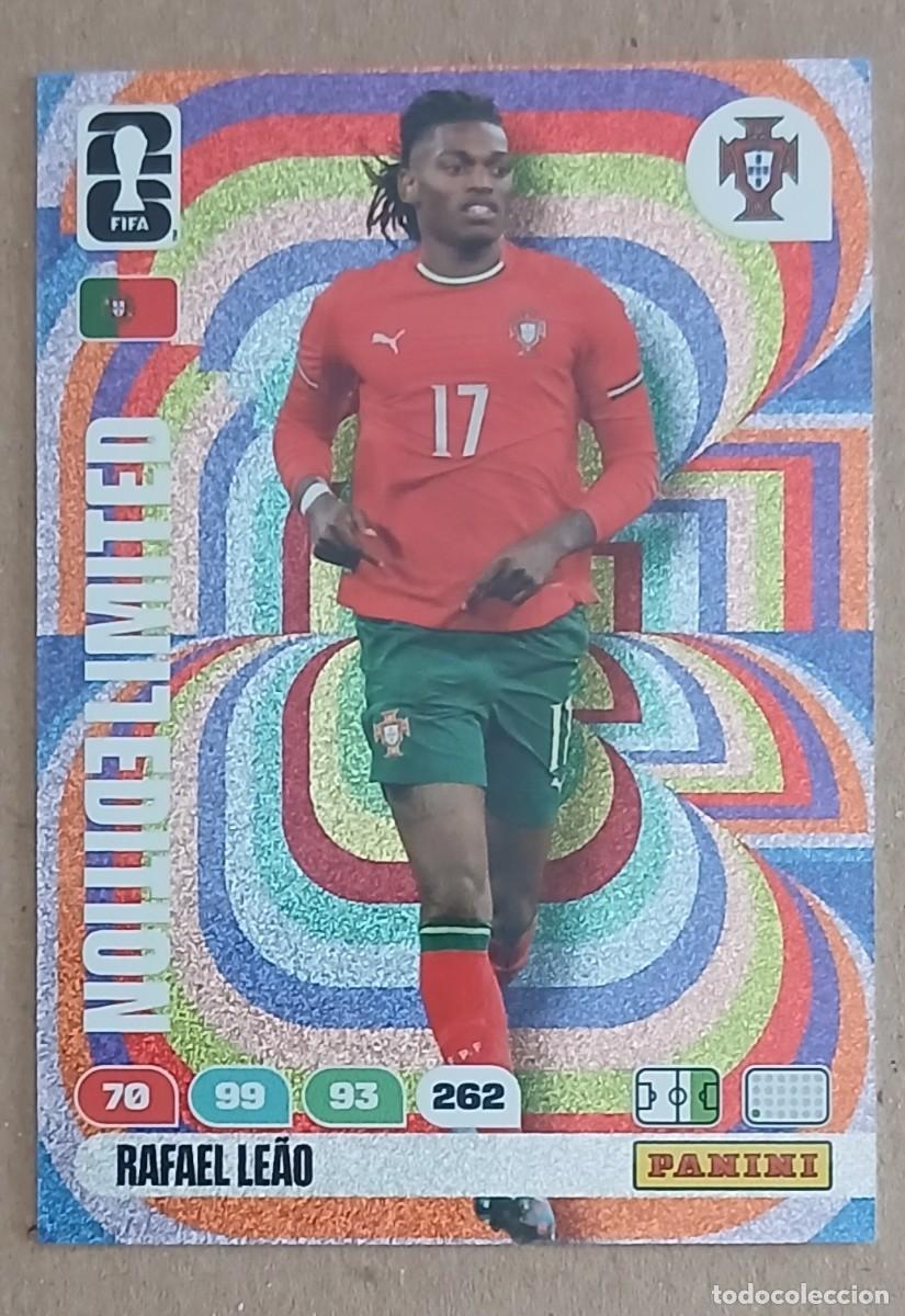 Cromos de Futebol: CROMO RAFAEL LEAO PORTUGAL LIMITED EDITION ADRENALYN XL FIFA WORLD CUP 2026. Nuevo de sobre.